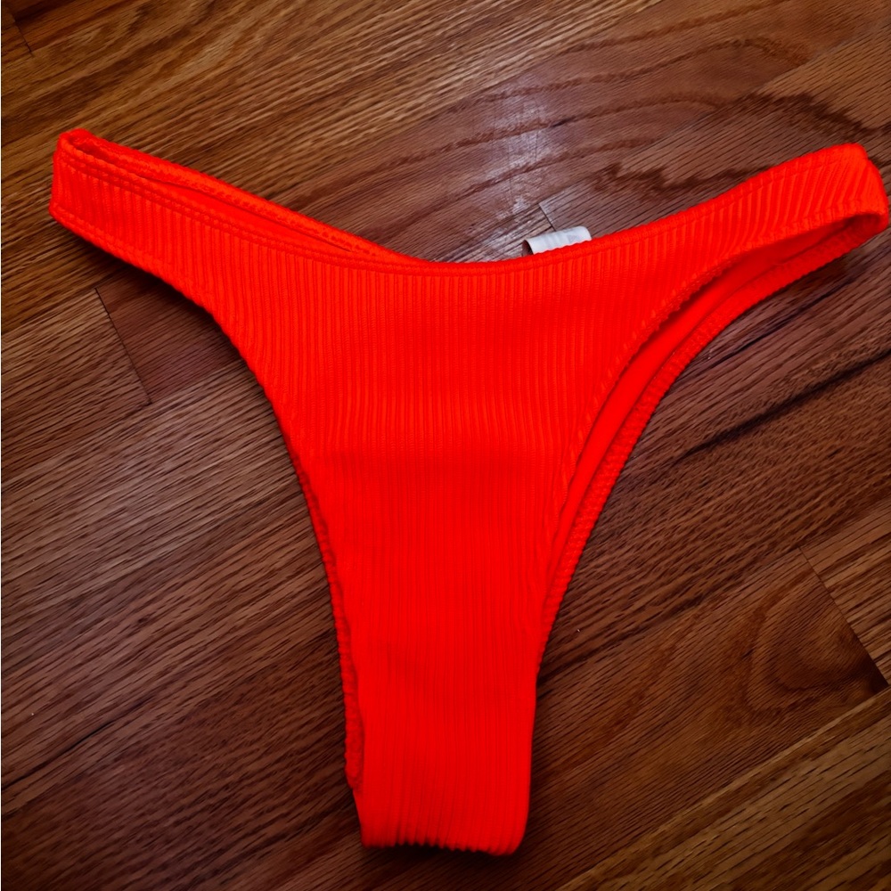 Neon orange swimsuit bottom